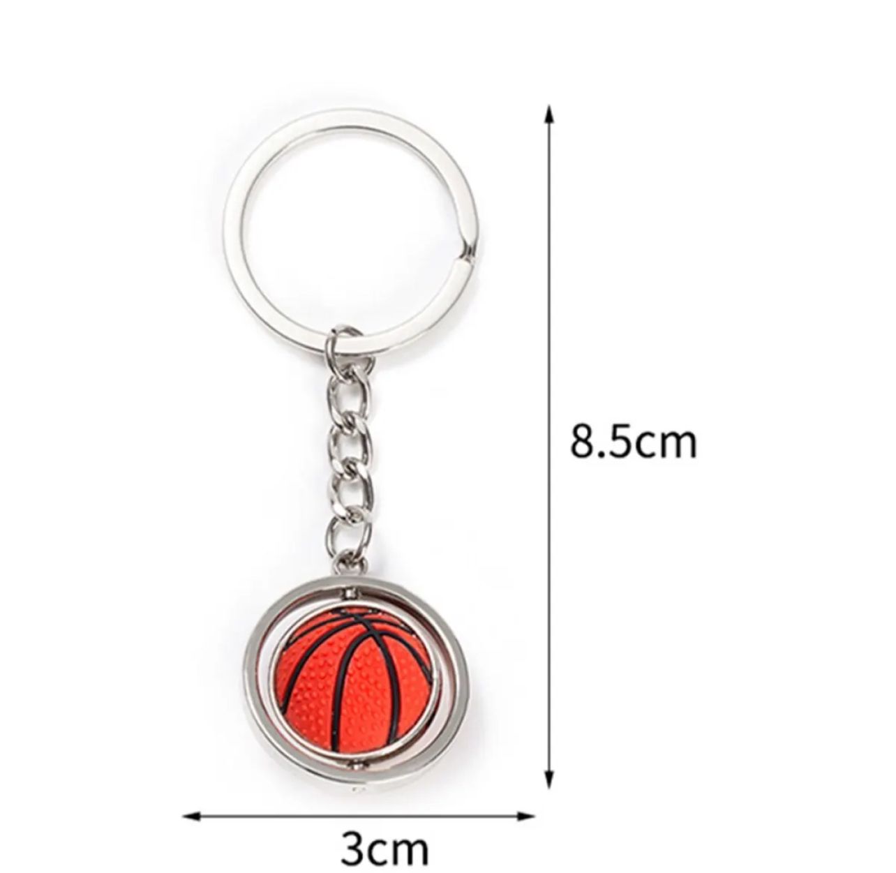 Sports Ball Keychain Set - Basketball, Soccer, and Baseball Key Rings | Fun and Durable Sports Accessories